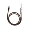 SHURE WA302 Câble d^instrument et de guitare avec connecteur 1/4 po et mini-connecteur à 4 broches (2,5 pi | Pour les émette...