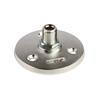 SHURE A13HD Bride de montage robuste pour supports de microphone à col de cygne et à axe (argent mat)
