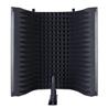 iCAN Foldable Metal Microphone Screen, Aluminum Frame, Black-MA303
