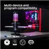 HYPERX QuadCast S Microphone à condensateur USB RVB, noir-gris