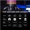 HYPERX QuadCast S Microphone à condensateur USB RVB, noir-gris