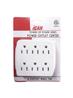 iCAN 6 Outlets Wall Tap Power Strip