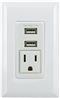 GE (25336) - Prise de courant murale et 2 ports USB