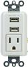 GE (25336) - Prise de courant murale et 2 ports USB
