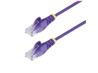 Câble Ethernet STARTECH CAT6 fin violet de 1,8 m, anti-accroc, 100 W PoE, UTP, LSZH, fil de cuivre nu 28 AWG, cordon de racc...