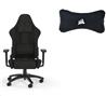 Corsair TC100 Gaming Chair, Black + Gaming headrest, Black