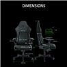RAZER Iskur V2 Gaming Chair, Black and Green