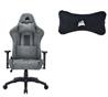 Chaise gaming Corsair TC100, gris clair + appui-tête gaming, noir