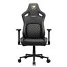 COUGAR Chaise de jeu Defensor Gold Gris cendré Leatherette