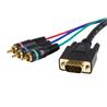 STARTECH 3ft VGA HD-15 to Component RCA Breakout Cable Adapter
