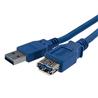 StarTech (USB3SEXT1M) - Câble d'extension USB 3.0 SuperSpeed - 1 m (Bleu)