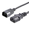 StarTech.com 6ft (1.8m) Power Extension Cord, C14 to C13, 10A 125V, 18AWG, Black Computer Power Cord Extension, Power Supply Ex
