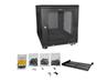 4-Post 12U server rack w/ adjustable mounting depth for IT equipment