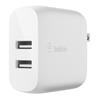 Belkin 24W Dual USB-A Wall Charger with Lightning to USB-A Cable