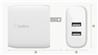 Belkin Chargeur mural double USB-A avec câble PVC A-C, 24W