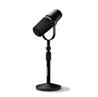 SHURE MV7+ XLR/USB Podcast Microphone with windscreen/stand, Black