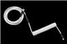 DROP Black and White Coiled Keyboard Cable – Black-on-White – YC8