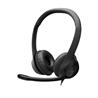 Logitech H390 Stereo Headset - Noise-Canceling Mic - Black