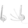 Logitech H390 Stereo Headset - Noise-Canceling Mic - Off White