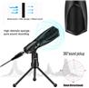 YANMAI Q3B Gaming Microphone With Foldable Tripod Stand, Black