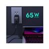 Aukey OMNIA MIX DUAL-PORT USB-C + USB-A PD 65W CHARGER BLACK SMALLER