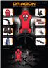 iCAN (DragonWar) - Chaise de course ergonomique noir/rouge(Open Box)