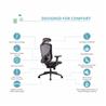 GTCHAIR I-VINO Ergonomic Office Chair, Back(Open Box)