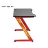 Brateck Z-Shaped PC Gaming Desk - Black & Red