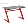 Brateck Z-Shaped PC Gaming Desk - Black & Red