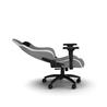 CORSAIR TC200 Fabric Gaming Chair - Standard Fit, Light Grey / White