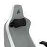 CORSAIR TC200 Fabric Gaming Chair - Standard Fit, Light Grey / White