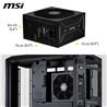 MSI MAG A1000GLS PCIE5, Fully Modular Compact, 80+ Gold, Power Supply