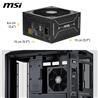 MSI MAG A750GLS PCIE5, Fully Modular Compact, 80+ Gold, Power Supply