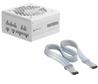 CORSAIR RM1000e White PSU + FREE ThermalProtect PCIe 5.1 600W 12V-2x6 Cable - White