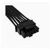 CORSAIR Premium Individually Sleeved 12+4pin PCIe Gen 5 Type-4 600W 12VHPWR Cable, Black