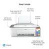 HP DeskJet 2755e Wireless 3-in-1 Color Inkjet Printer, White